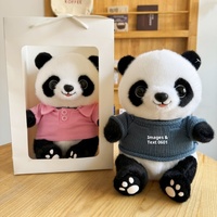 Peluche Panda Mignonne, Poupée Personnalisée Chengdu, Cadeau d'Entreprise, Coton PP, 31cm-50cm, Logo