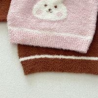 Ensemble de vêtements d'intérieur doux et moelleux en polaire mi-longue pour bébé, nouveau-né, automne et hiver, Angou, mignon petit lapin, pour garçons et filles