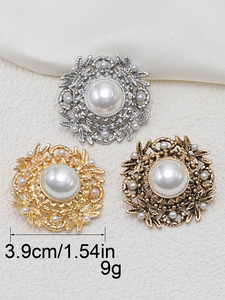 <span class=keywords><strong>Bottoni</strong></span> con gambo Vintage in lega di zinco impreziositi da 39mm rifiniture in capo per capospalla - Product Image 2