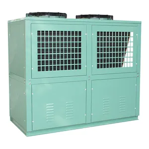 Unit kondensor pertukaran panas kompresor kulkas komersial Unit Freezer berpendingin udara