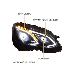 Pour Mercedes Benz Classe E W212 E350 <span class=keywords><strong>E180</strong></span> E200 E250 2013-2015 Phares 6000k Mise à niveau LED Projecteur Facelift Phares - Product Image 5