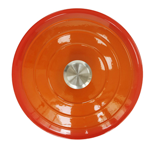 <span class=keywords><strong>Cocotte</strong></span> <span class=keywords><strong>en</strong></span> <span class=keywords><strong>fonte</strong></span> émaillée avec couvercle à cercles concentriques pour conserver efficacement les jus et l'humidité - Product Image 4