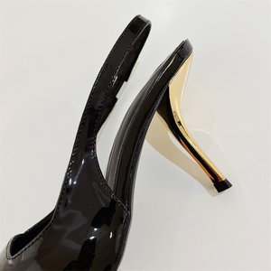 Nuevos Zapatos Elegantes de Mujer con Punta de Metal y Gemas, de Cuero, Cómodos, de Alta Gama, para Oficina y Fiestas, Tacones Altos - Product Image 5