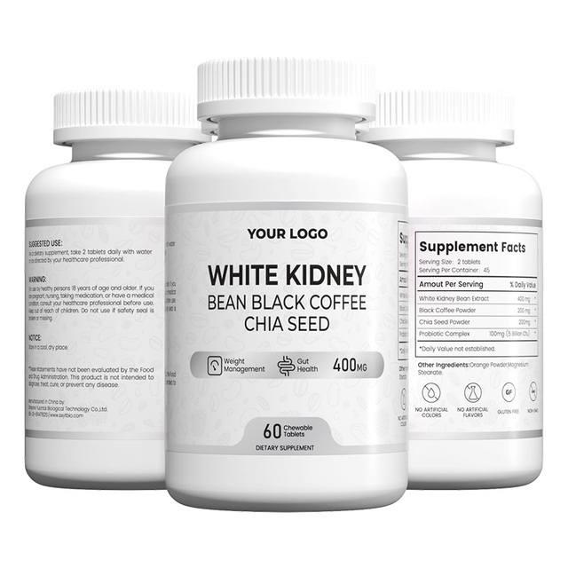 Ytbio Carb Blocker Complex Tablets With White Kidney Bean Black Coffee and Chia Seed for Metabolism