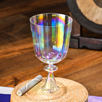 SUCCESS Bol chantant en cristal de quartz clair 6/7 pouces Instrument de guérison sonore sans couture avec longue durée sonore Objet de collection d'art sonore