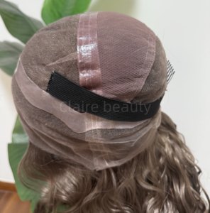 Prezzo all'ingrosso per la parrucca europea del pizzo dei capelli delle ragazze con le onde naturali 5x5 ad alta definizione chiusura del pizzo morbida parrucca medica - Product Image 5