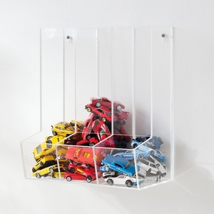YAGELI 3 Divided DIY Waterproof <b>Wall</b> Mounted Clear Custom Acrylic Rectangle Square Model <b>Display</b> Box for Toys & Sweets - Product Image 1
