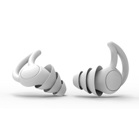 Bouchons d'oreille à réduction de bruit Triple réduction de bruit physique GEL en silicone doux pour la peau
