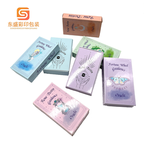Commercio all'ingrosso di alta qualità impermeabile carta tarocchi giochi di stampa con cinque colori coperchio scatola adulti festa Logo personalizzabile Stock - Product Image 4