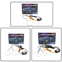 APP Universelle LED Angel Eyes Halo Ringe 60 70 80 90 95 100 110 120MM Symphonie-Farbe 12V für Auto-Scheinwerfer-Dekoration