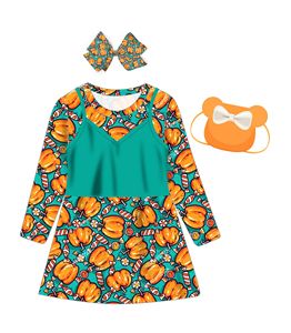 Vestido de Manga Larga con Estampado Digital al por Mayor, Conjunto de Vestido y Camisa con Chaleco a Juego, Se Acepta Personalización - Product Image 5