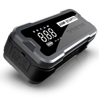Démarreur de voiture portable 4000A avec compresseur d'air, pompe de gonflage de pneus 150 PSI, booster de batterie 12V pour tous les véhicules essence et diesel 8L