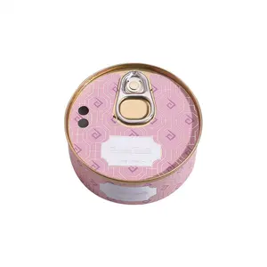 Tinplate Can Round Soy Wax Aromatherapy Scented Candles Custom Private Label Tin Cans Scented Candles with Lids