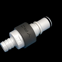 Raccord rapide miniature à faible pression et grand débit de haute qualité YRC Factory avec clapet anti-retour flexible en polypropylène renforcé de fibre de verre
