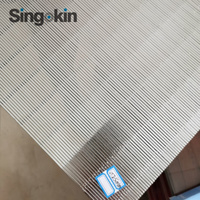 Saringan Kawat Baja Anti Karat untuk Kolam Ikan dan Pabrik Bir, Saringan Coanda, Saringan Wedge, Mesh Wedge