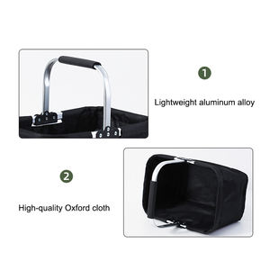 Cesta de Mercado Plegable, Cesta de Almacenamiento con Cuerda, Práctica para Camping - Product Image 3