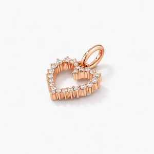 Collier pendentif en or 10 carats de haute qualité avec pierres latérales en diamant, personnalisable, diamant de laboratoire de clarté VVS-SI, luxe unisexe, 0,13 CT brillant - Product Image 1