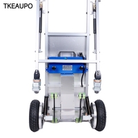 Chariot de transport électrique pliable pour escaliers avec système de freinage, cadre en aluminium, pour le transport d'outils et de courses