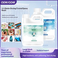 Kit de 2 gallons de résine époxy transparente et durcisseur AB, colle époxy pour acier, résine époxy liquide