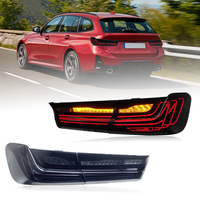 Feux arrière LED de remplacement pour BMW Série 3 M3 2019-2025, style CLS, ensemble de feux arrière, lentille rouge transparente, feux de recul et de freinage