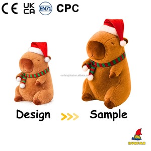 Peluche de Capibara Navideño Personalizado - Perfecto para Regalos Navideños, Promociones de Temporada o Venta al por Menor - Product Image 2