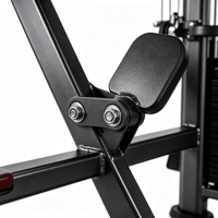 Appareil de musculation commercial multifonctionnel pour tractions assistées, dips et entraînement de force, idéal pour les clubs de fitness et la musculation