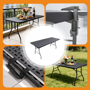 Tables pliantes en plastique les plus vendues en gros, table d'extérieur pour restaurant, table <span class=keywords><strong>de</strong></span> bar en plastique d'extérieur - Product Image 1