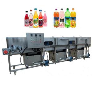 Pasteurisateur stérilisateur continu à 3 étages pour petites canettes, bouteilles, pots, pulvérisation, bière, boissons, jus, lait - Product Image 4