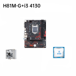 H81M-G + <span class=keywords><strong>I5</strong></span>-4590เมนบอร์ดคอมพิวเตอร์พร้อมจอแสดงผลหลักเมนบอร์ดคอมพิวเตอร์ซีพียูเดสก์ท็อปชุดแผงระบายความร้อน - Product Image 5