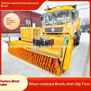 Brosse à neige rotative pour véhicule d'assainissement municipal, installation sur déneigeuse, souffleuse à neige pour autoroute hivernale - Product Image 1