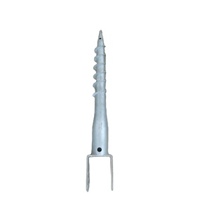Tornillo <span class=keywords><strong>de</strong></span> Anclaje para Suelo Modelo U, Sin Excavación, para Terraza <span class=keywords><strong>de</strong></span> Jardín, Acero Q235 HDG - Product Image 1