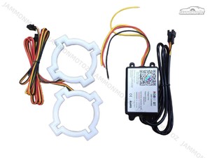 ไฟหน้า LED แบบ RGBW X 90มม. 2ดวงวงแหวนเทวดาควบคุมด้วยแอปพลิเคชั่นบลูทูธ - Product Image 4