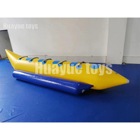 Été Single tube 5 Personnes Sièges PVC gonflable bateau banane d'eau remorquable poisson volant bateau banane pour jeu d'eau