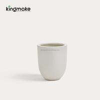 Pot & Planter Bunga FiberGlass Modern Tahan Air Ramah Lingkungan dengan Lubang Drainase, Pot Bunga Hotel untuk Taman Luar Ruangan