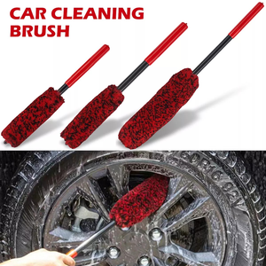 Brosse de nettoyage des roues de voiture Brosse de nettoyage des jantes en nylon pliable - Product Image 3