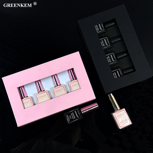 4 piezas de gel de <span class=keywords><strong>uñas</strong></span> Rosa negro Soak Off acrílico sólido Gel pegamento capa superior Primer Pretty Nails Set - Product Image 2