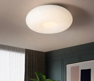 Moder decorazione colore del latte rotondo led 12w lampada da soffitto camera da letto interna luce calda lampada a sospensione a soffitto per bambini - Product Image 3