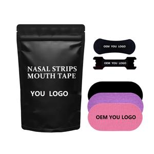Dispositif de patch de bandelettes nasales anti-ronflement personnalisé avec respiration et arrêt du ronflement Bande de nez Bande de nez magnétique Respirer - Product Image 1