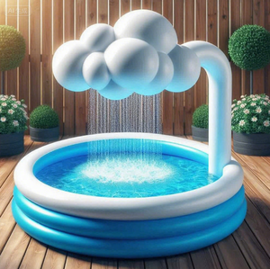 Jardin d'arrière-cour Pvc enfants adultes piscines d'eau portables en plein air pour enfants forme de nuage sauter piscine de natation gonflable - Product Image 6
