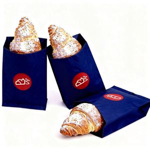 Disposable Eco-Friendly Food Grade Greaseproof Waterproof Food <b>Paper</b> <b>Bag</b> Custom Printed Kraft <b>Paper</b> Bread Packaging - Product Image 5