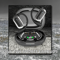 Earphone TWS Q16S OWS Terlaris, Headphone Open-Ear dengan BT 5.4 untuk Olahraga & Gaming, Earbud Logo Kustom dengan Harga Terbaik