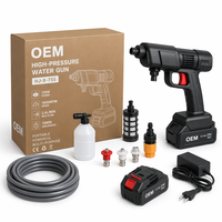 Nettoyeur Haute Pression Sans Fil Professionnel 20V 19000 tr/min, Kit d'Accessoires Canon à Mousse à Coque en Nylon Haute Vitesse pour un Entretien Efficace