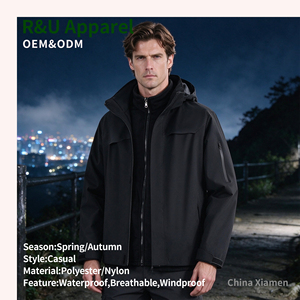 Giacca Sportiva Outdoor Unisex di Alta Qualità, Tinta Unita, Antivento, con Zip, Softshell, Spessa, Invernale, Vendita all'Ingrosso - Product Image 5