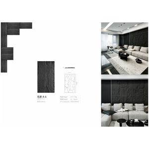 Carreaux muraux gris modernes et simples, ultra-fins, en <span class=keywords><strong>pierre</strong></span> PU légère, pour murs extérieurs de villa, 1200x600mm, grande taille, utilisation intérieure et extérieure - Product Image 5