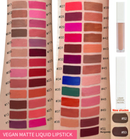 Rouge à lèvres mat végan pas de logo design gratuit vente en gros rouge à lèvres liquide imperméable de marque privée