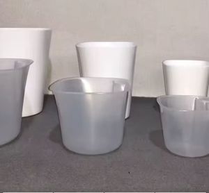 Pots intérieurs transparents, pot à fleurs automatique absorbant en plastique avec corde en coton, diamètre pour légumes verts, pots auto-arrosants - Product Image 3