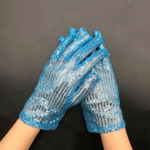 Guantes de Lentejuelas Brillantes para Niños y Adultos, Guantes de Disfraz Plateados con Lentejuelas Brillantes para Fiestas de Disfraces, Halloween, Navidad - Product Image 4
