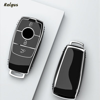 Housse de protection souple en TPU pour clé de voiture Mercedes Benz Classe E C S GLC E200 E400 E63 W213 S550 S560 C260 A200