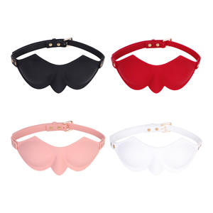 Black Wolf Fun Silicone SM Bondage Eye Mask Sombreado Coqueteo Suministros Pareja Cama Passion Game Blindfold - Product Image 5
