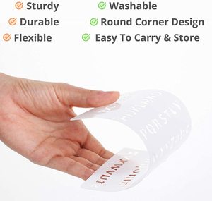 Pochoirs de <span class=keywords><strong>lettres</strong></span> de grande taille pour la peinture sur bois, pochoirs de <span class=keywords><strong>lettres</strong></span> et de chiffres, pochoirs en plastique réutilisables pour l'écriture - Product Image 6